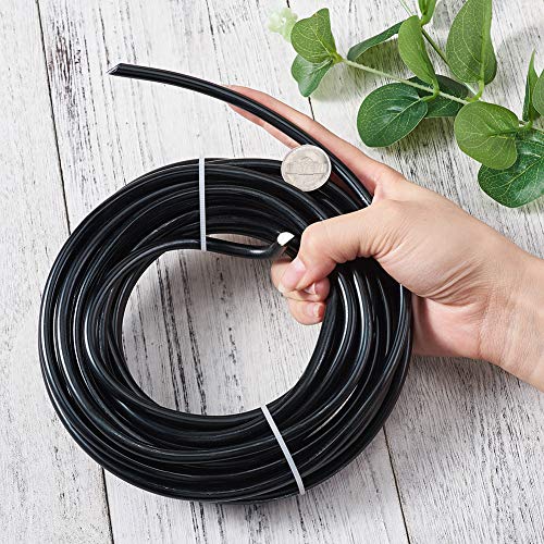 22.96 ft 3 Gauge Aluminum Bonsai Wire Black 6mm Thick Bendable Metal Craft Wire for Christmas Tree Decor Garden Landscape Craft Making Supplies (22.96 Foot)