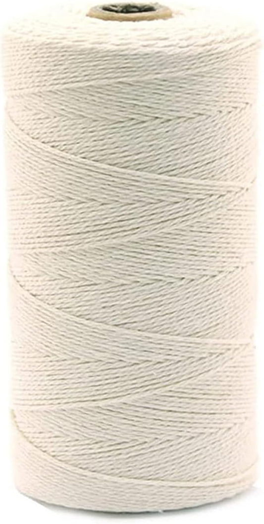 Macrame Cotton Cord 2mm x 219Yards, Moon Blue Natural Macrame Rope, Perfect Macrame Supplies Cotton Cord for Macrame Plant Hangers DIY Crafts (Natural Color, 2mm*219Yards)