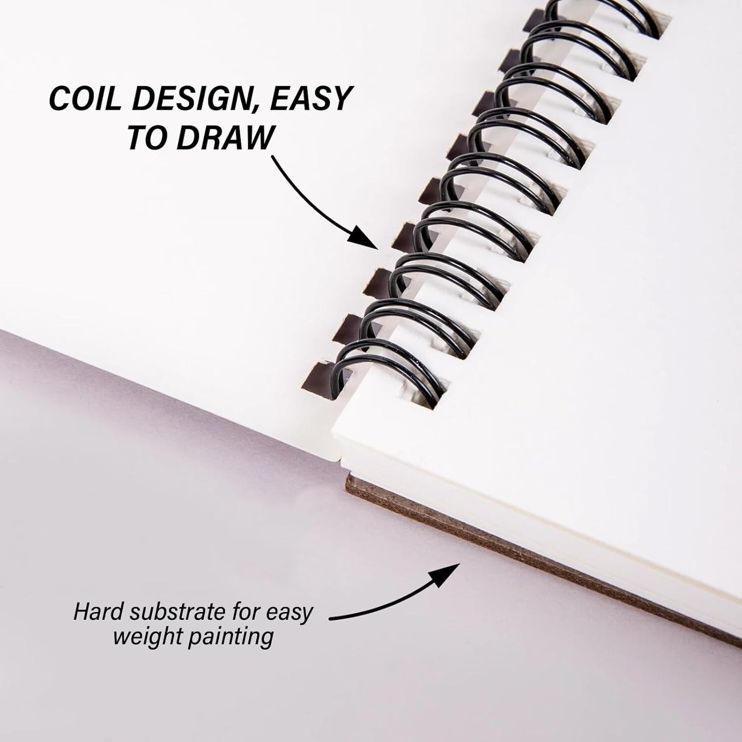 Deokke Sketchbook Top Spiral Bound Sketch Pad, 9 x 12 inch,100GSM Thick Paper,50 Sheets 100 Pages,Art Sketch Book Aesthetic Cute Drawing Writing Paper for Girls Women-Gray Bowknot