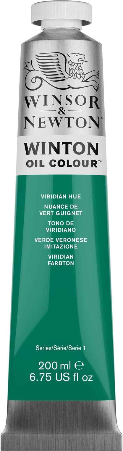 Winsor & Newton Winton Oil Color, 200ml (6.75-oz) Tube, Viridian Hue