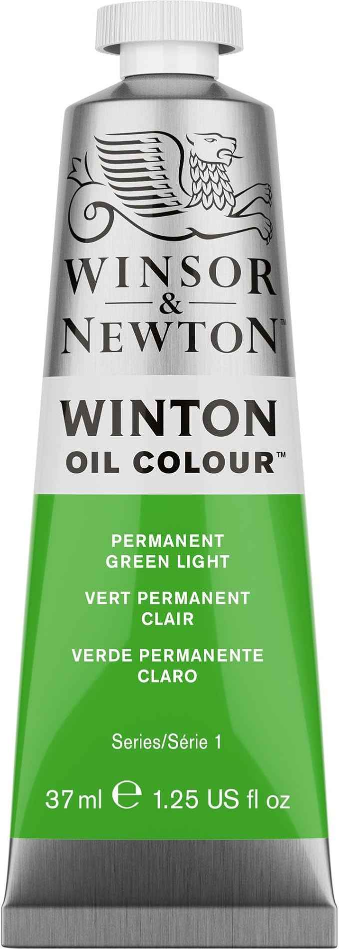 Winsor & Newton Winton Oil Color, 37ml (1.25-oz) Tube, Permanent Green Light