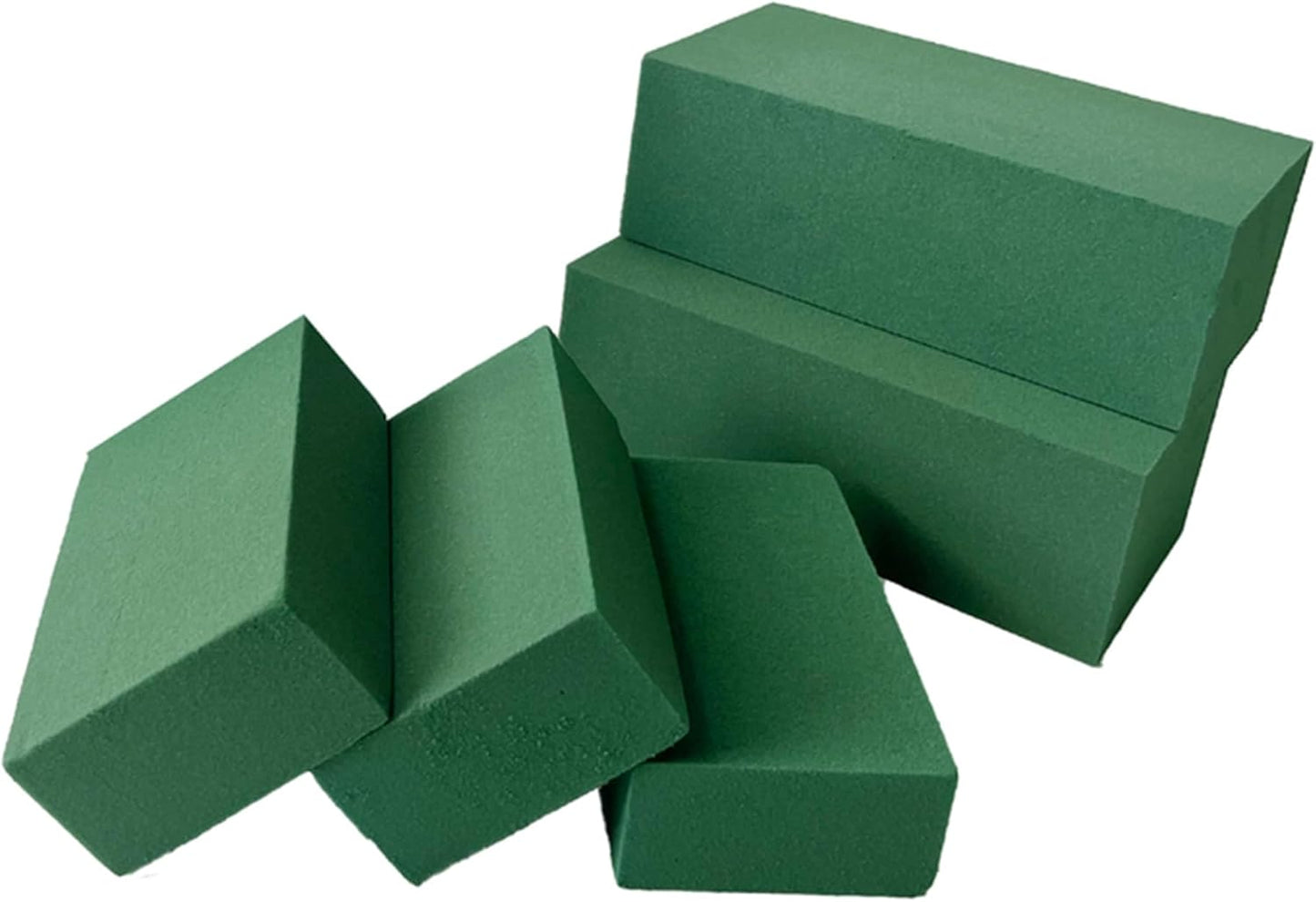Mindful Design 6-Pack Floral Foam Blocks Dry & Wet for Fresh and Artificial Flowers, 7.8” L x 3.5” W x 2.4” H – Ideal for Weddings, Birthdays, Home, Office, and Garden Decor - Crafty Corner