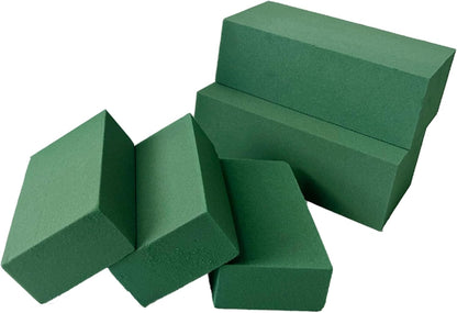 Mindful Design 6-Pack Floral Foam Blocks Dry & Wet for Fresh and Artificial Flowers, 7.8” L x 3.5” W x 2.4” H – Ideal for Weddings, Birthdays, Home, Office, and Garden Decor - Crafty Corner