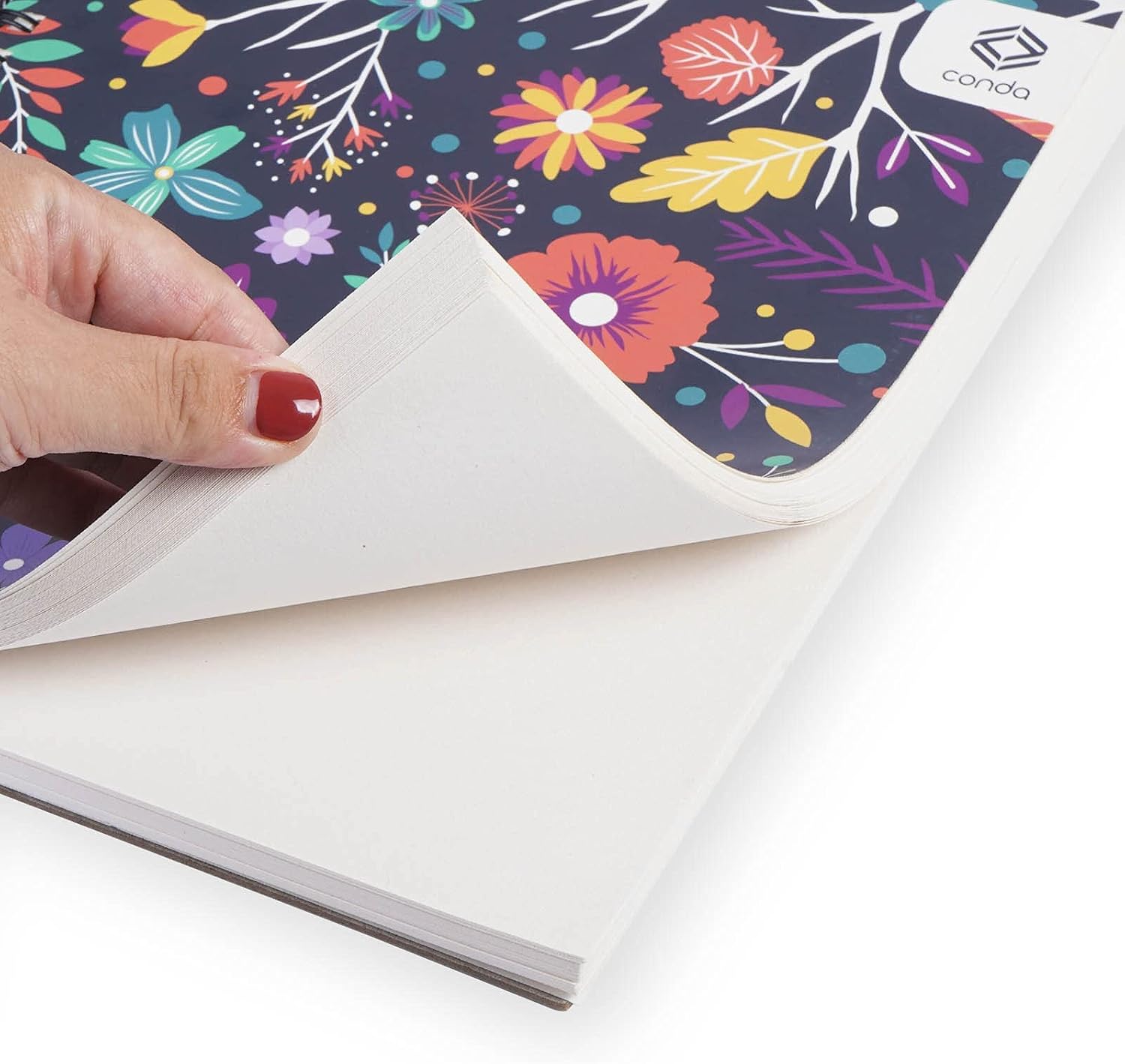 conda 8.5"x11" Sketch Book, 80 Sheets (68 lb/100gsm), Spiral Bound Artist Sketch Pad, Durable Acid Free Drawing Paper for Drawing Painting - Crafty Corner