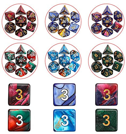 182pcs Polyhedral Dice Set for Dungeon and Dragons MTG Table Games (182 Count)