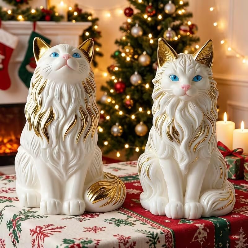 2 Pack Maine Coon Cat Silicone Molds (2 Count)
