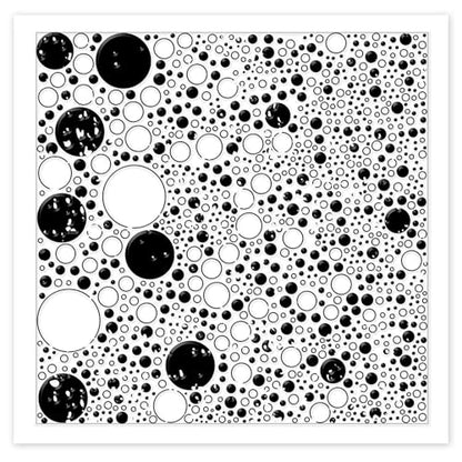 Retro Polka Dots Polymer Clay Texture Sheets Bubble Geometric Silicone Texture Stamp Clay Texture Mat Modeling Pattern Pad Sheets for Jewelry and Earrings Tools