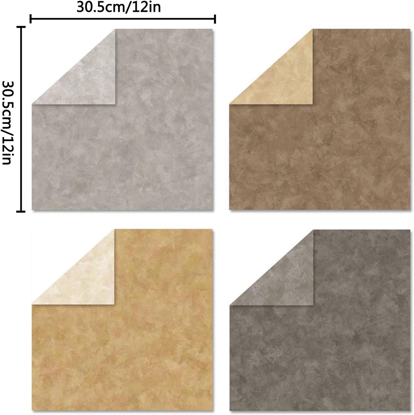 Scrapbook Paper 12x12, Double-Sided Suede Textured Scrapbook Paper Set 24 Sheets/ 24 Designs, Bohemian Patterned Craft Paper for Junk Journals Greeting Cards Album Decoration (Soft Romantic, 12x12 in) - Crafty Corner