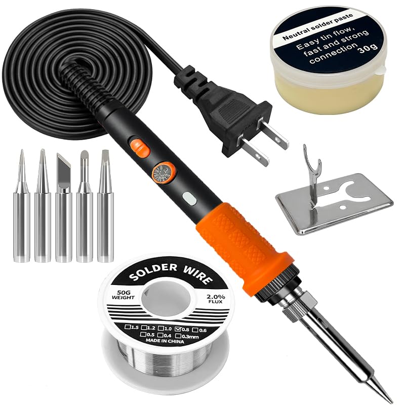 908B Orange Soldering Iron Kit 60W