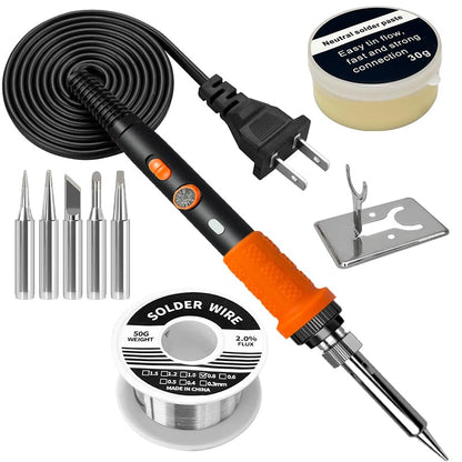 908B Orange Soldering Iron Kit 60W