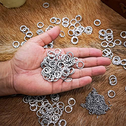200G 1Kg Chainmail Loose Rings for Armor Crafting Perfect for DIY Chainmail Projects & Armor Repairs