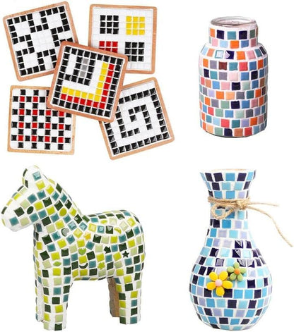 500g 1.1lb Random Color Irregular Ceramics Mosaic Tiles (16 Ounce)
