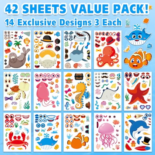 42 Ocean Animal Make (42 Count)