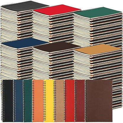 Spiral Notebook College Ruled Journals Notebooks Lined 8.3 x 5.5 Inch Note Books Bulk A5 Writing Notebooks Thick Paper Notebook for Office Business School Supplies