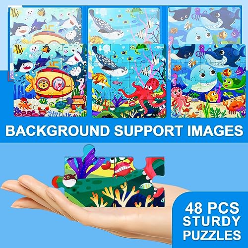 Magnetic Puzzles for Kids Ages 3 (48 Count)