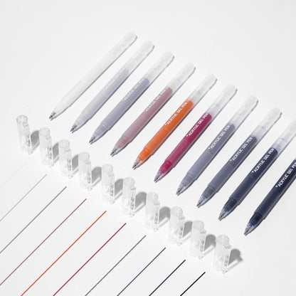 ROSYMENG 10 Colors Acrylic Gel Pens Set, Big-Capacity Ink Acrylic Paint Pen for Adults Coloring Books, Waterproof Paint Markers for Canvas, Rock, Wood, Drawing Doodling, Ceramic, Fabric, DIY Crafts