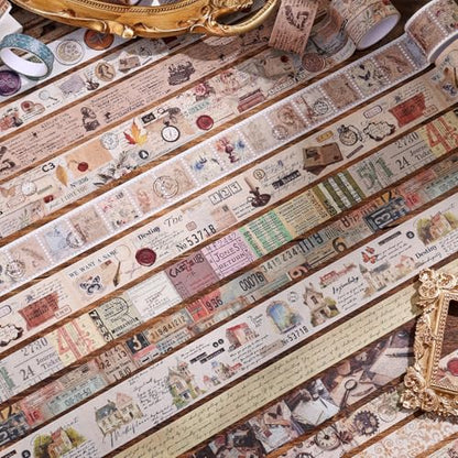 34 Rolls Vintage Washi Tape Set (34 Count)