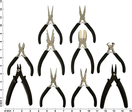 10-Piece Jewelry Pliers Set Jewelry Making Tools - Crafty Corner