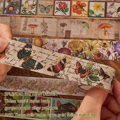 42 Rolls Vintage Washi Tape Set (42 Count)