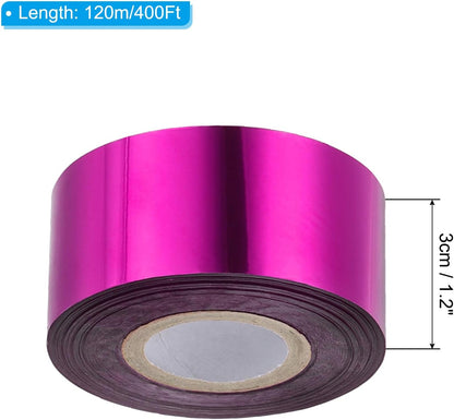 PATIKIL 1.2"x400Ft Hot Stamping Foil Paper,Heat Transfer Hot Stamping Paper Foil Roll for Leather DIY Logo Decor Craft Gift Card Package Scrapbook,Purple
