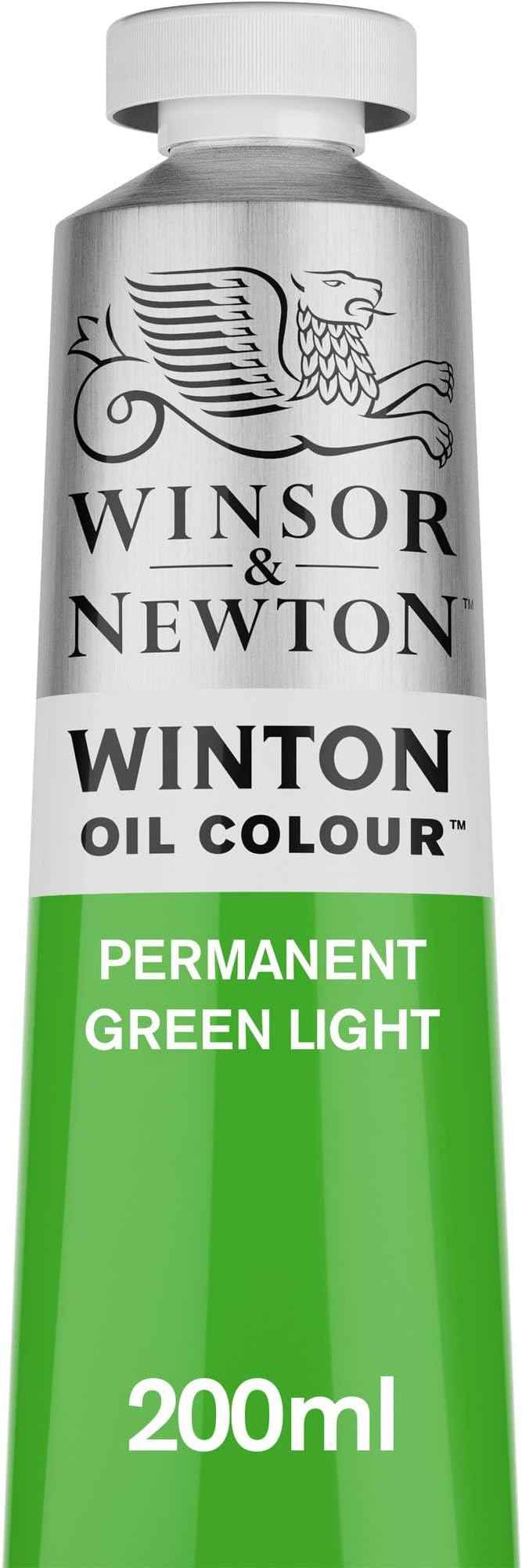 Winsor & Newton Winton Oil Color, 200ml (6.75-oz) Tube, Permanent Green Light