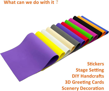 20 PCS EVA Foam Sheets DIY Handcraft Materials 1mm Thick 15.7 x 11.8 Inches Brown EVA Foam Papers for Arts and Crafts - Crafty Corner