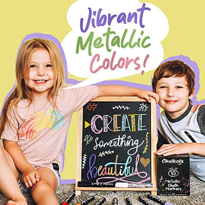 10 Metallic Chalkboard Markers for Blackboard (10 Count)