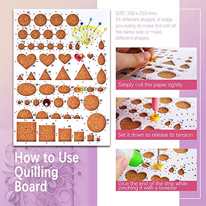 Paper Quilling Tools Set with 45 Colors 5mm 900pcs Quilling Strips