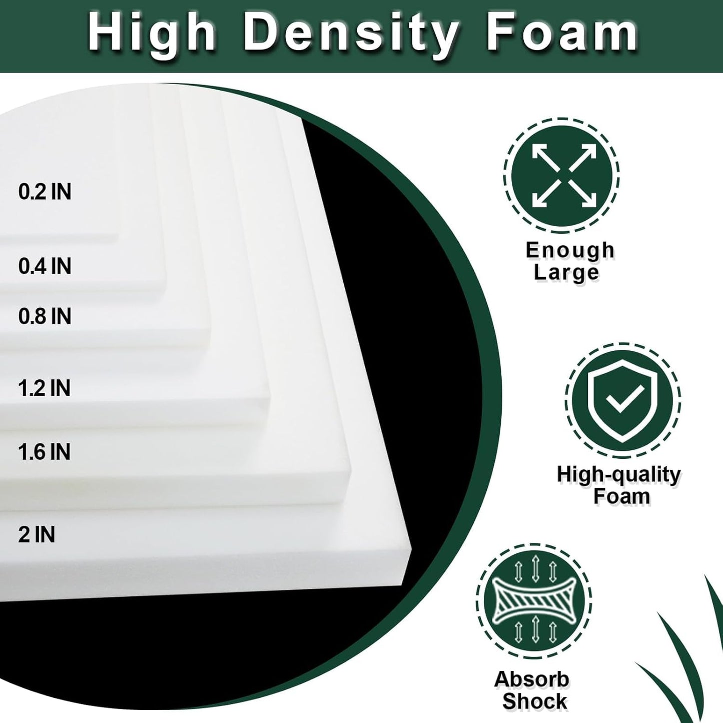 59x79x0.4 Inches Craft Foam Sheets, Suitable for Shipping, Packing, Mailing, DIY, Cosplay, Cushioning Foam, 35D High Density Foam Sheets - Crafty Corner