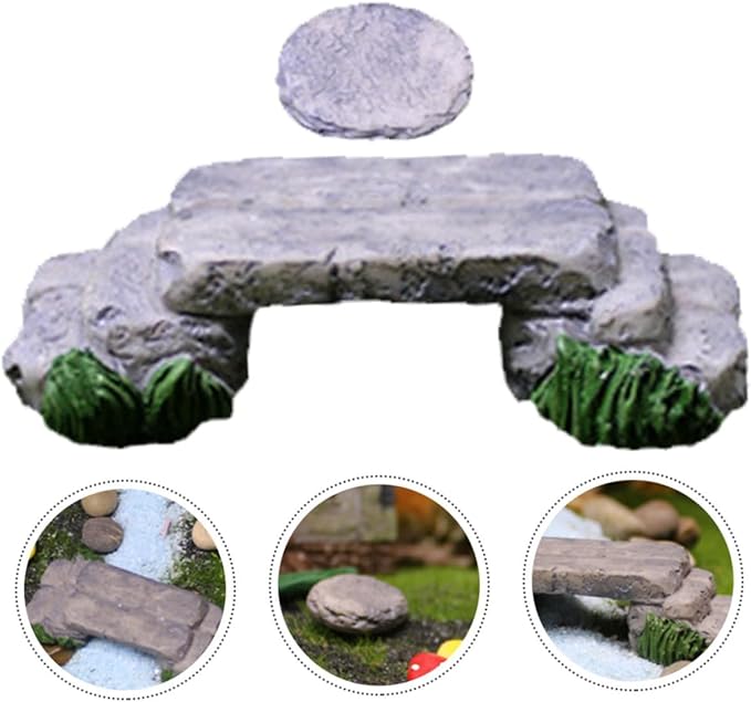 DIY Mini Mushroom Pedal Ornament Fairy Garden Decor for Outside Stepping Stone Kit