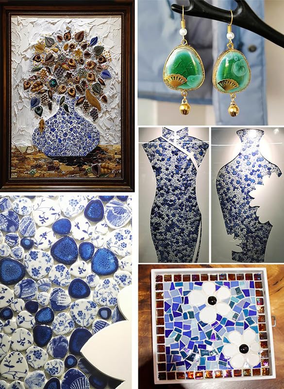 0.99 lb Mosaic Tiles for Crafts Bulk