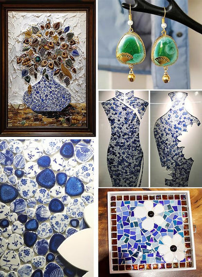 0.99 lb Mosaic Tiles for Crafts Bulk