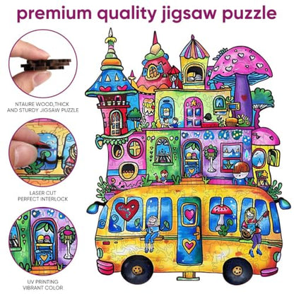 Wooden Jigsaw Puzzles (500 Count)