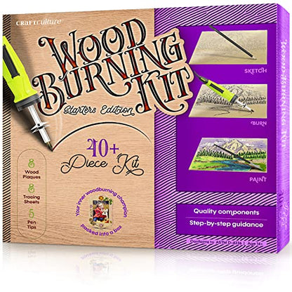 Beginners Wood Burning Kit for Kids (40 Count)