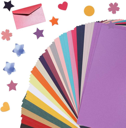 UCEC Cardstock Paper, 8.5'' x 11'', 60 Sheets 20 Colors, Shimmer Cardstock Paper, Double-Sided Rainbow Bright Card stock Paper for DIY Art, Crafts, Scrapbook, Card Making, School Supplies, 250 GSM - Crafty Corner