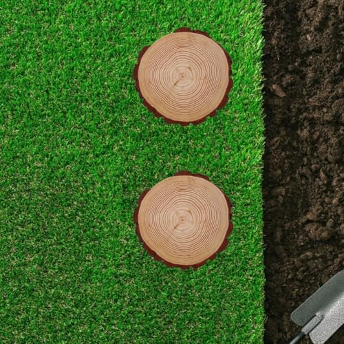 Wooden Garden Stepping Stones Outdoor for Walkway Decorative Wood Pathway Stones for DIY Garden Projects and Pathmaker