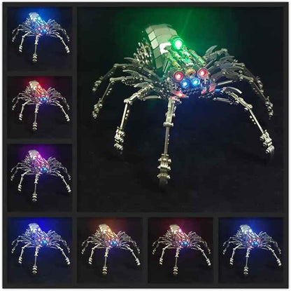 3D Metal Puzzle Mechanical Spider Model Kits, 203 Pieces 3D Stainless Steel Puzzle Jigsaw DIY Assembly Steampunk Metal Model Kits