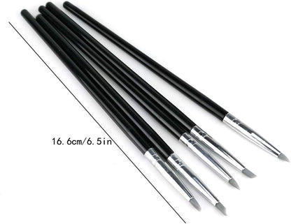 20pc Silicone Clay Sculpting Tools - Shaping, Modeling, Carving Set for Pottery, Sculpture