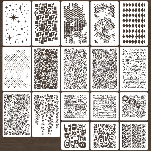 Stencils for Crafts Reusable Texture Stencils