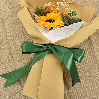 100 Yard Dark Green Satin Ribbon 1 (300 Foot)