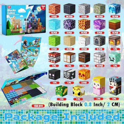 150PCS Magnetic Blocks (150 Count)