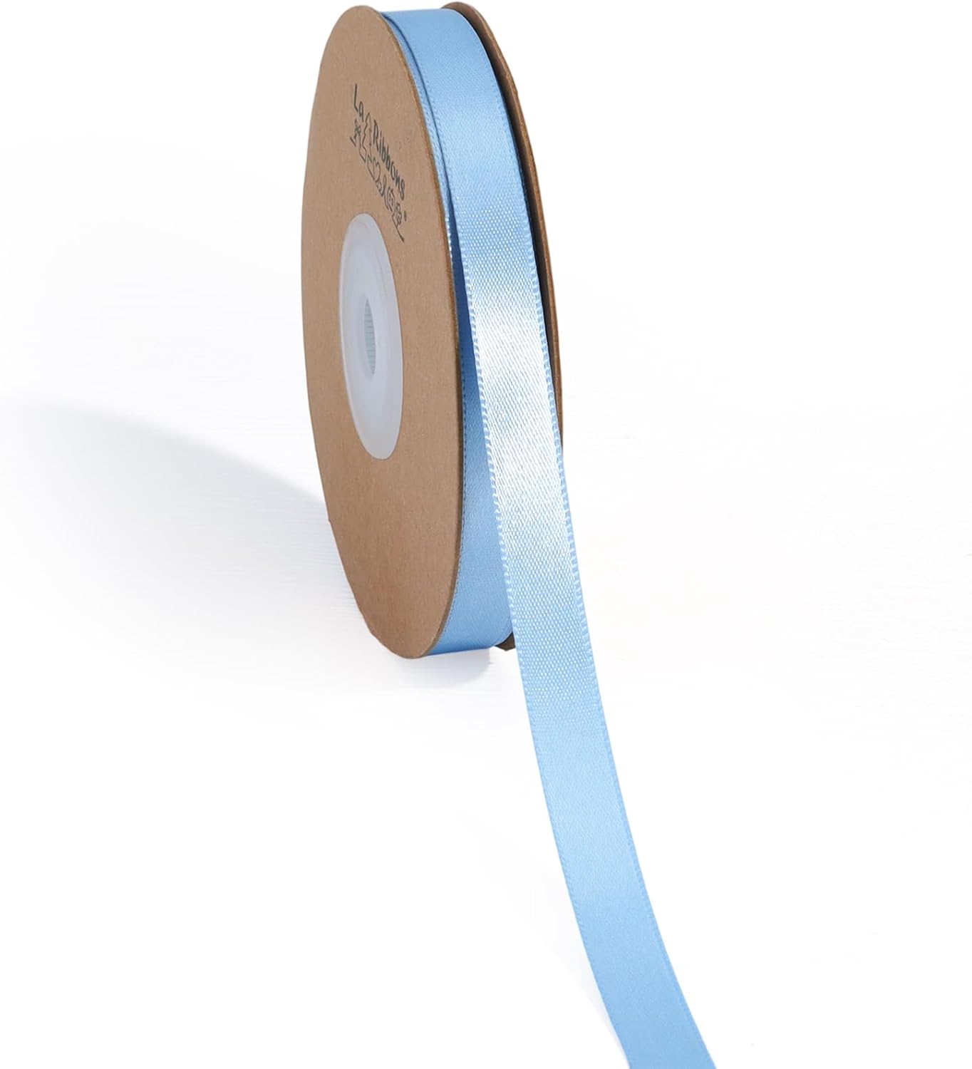 LaRibbons Light Blue Satin Ribbon 3/8 Inch 50 Yards Thin Luxury Double Faced Sky Blue Silk Ribbon for Flower Bouquet Crafts Gift Wrapping Wedding Babyshower Decoration - Crafty Corner