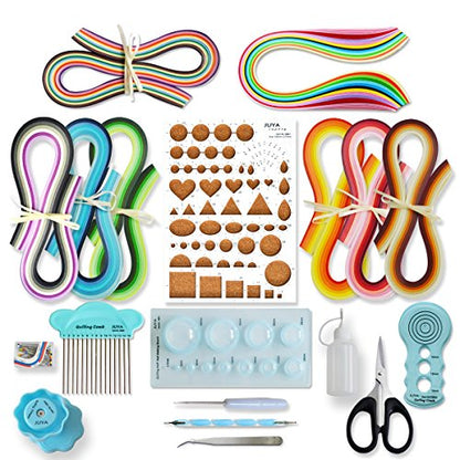 Paper Quilling Kit 960 Strips with 12 Tools