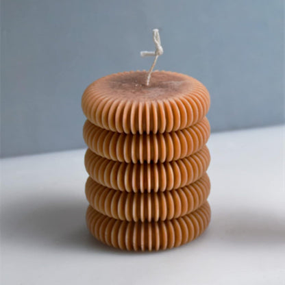 Tire Stripe Candle Silicone Mold Creative Column Candle Soap Mold Fondant Chocolate Cake Baking Mould Plaster Clay Resin Epoxy Mold