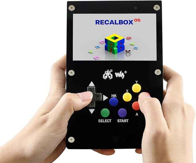GamePi43 Accessories Kit for Raspberry Pi 4B/3B+/3B/2B/B+ Portable Retro Video Handheld Game Console with 4.3inch IPS Display 800x480 Pixel 60 fps Smooth Gaming Experience Speaker Earphone Jack