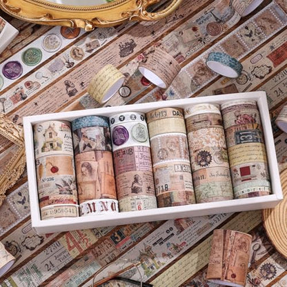 34 Rolls Vintage Washi Tape Set (34 Count)