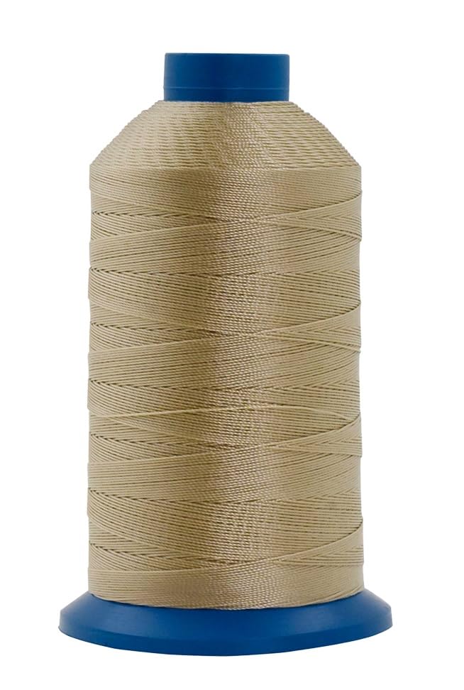 Size 138 420D T135 White Khaki Bonded Nylon Thread (15000 Foot)