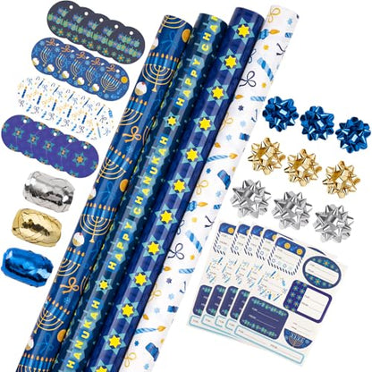 Hanukkah Wrapping Paper Set