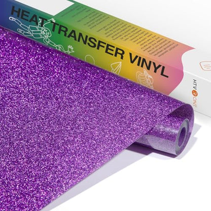 Purple Glitter HTV Vinyl