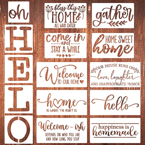 Welcome Stencils for Painting on Wood Oh Hello Stencils